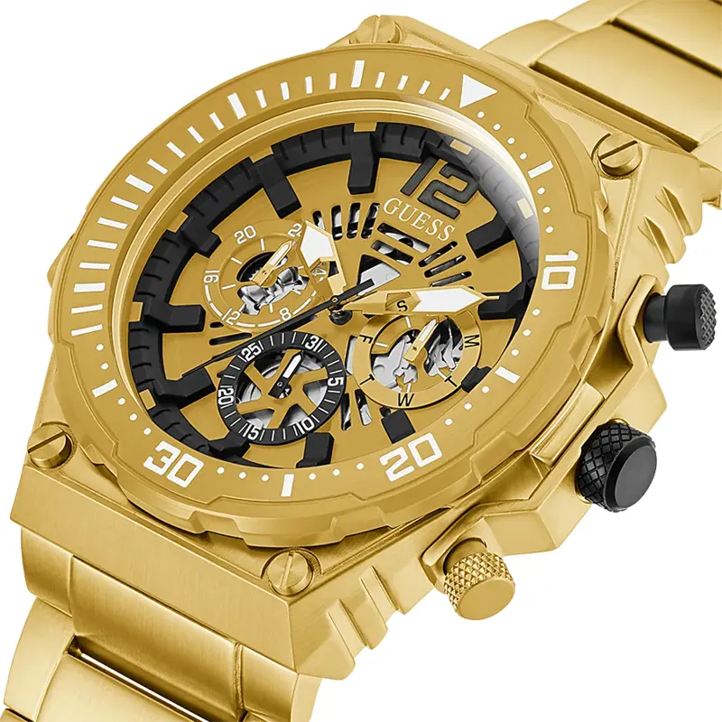 Guess Exposure Multi-Function Gold-tone Men’s Watch- GW0324G2